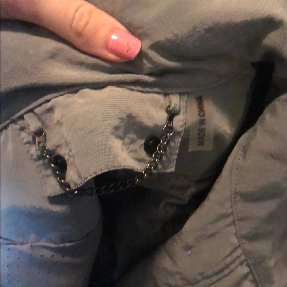 Grey adjustable rain jacket - Picture 6 of 6